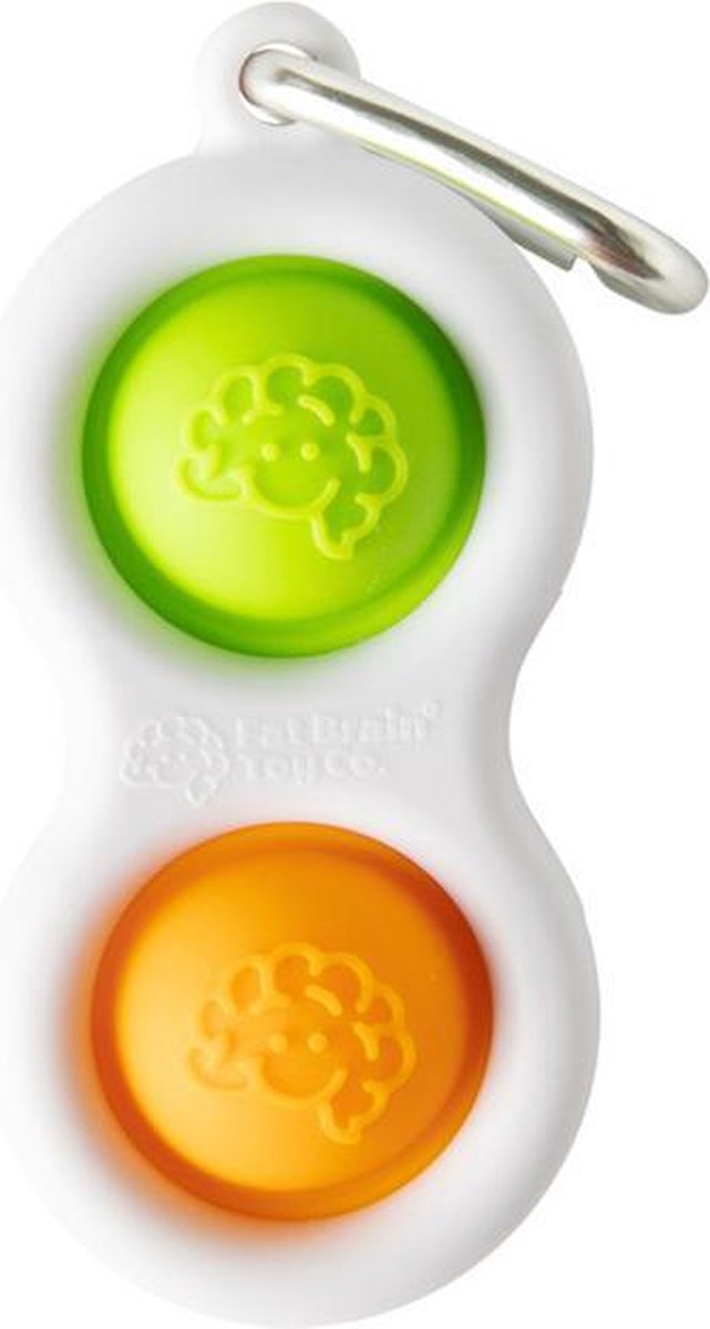 SEOS Shop ® Simpl Dimpl  - Fidget Toy - Verschillende kleuren - Groen/Oranje | Bekend van TikTok